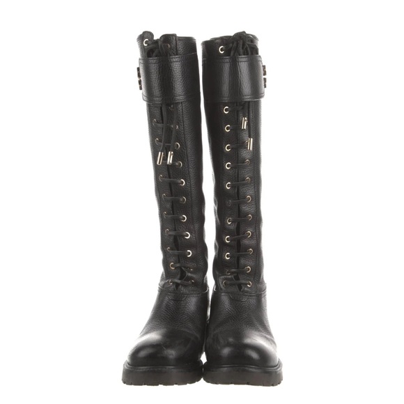 Tory Burch leather combat boots size 6.5 - Picture 2 of 10